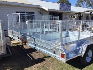 BRAND NEW 7x5 box trailer cage tilt spare wheel gal