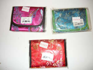 Chinese silk purses, new