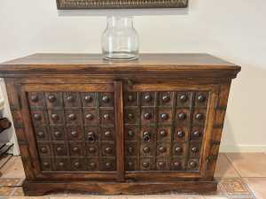 wooden hall table / sideboard