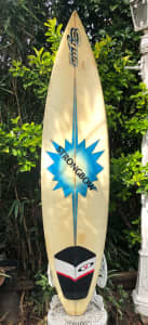 VINTAGE Strongbow White EGAN SURFBOARD Shaped by Roger Hamilton