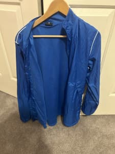 Retro Nike blue spray jacket large