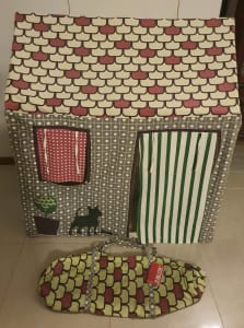 Indoor Cubby House (cotton) - includes storage bag