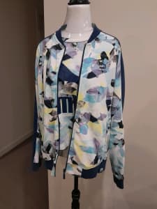 Puma abstract design track jacket and t-shirt