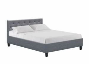 Double Bed Set (Frame/headboard/Side Tables & Lamps) 