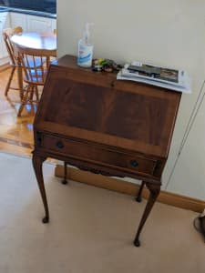 Antique secretary desk australian made hardwood