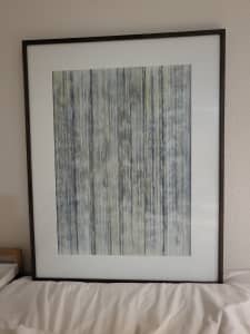 beautiful frame with abstract art painting