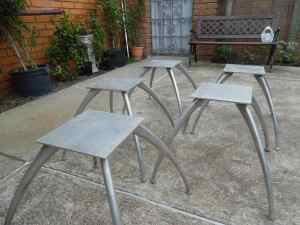 aluminium legs for low tables benches put pot plants on top ect..