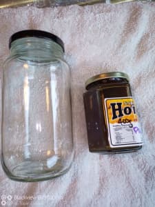 Glass jars. 300 ml and 750 ml