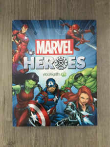 Woolworths Marvel Heroes discs collection with display case