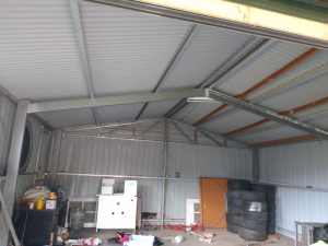 Dismantled Colorbond shed. Delivery available