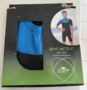 Brand New Crane boys wetsuit (size 13-14)