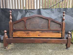 King size bed frame antique/vintage
