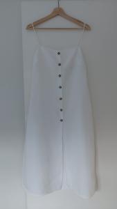 BEC and BRIDGE White Linen Midi Dress Size 10