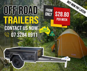 7x4 Off Road High Side Box trailer Camper Trailer
