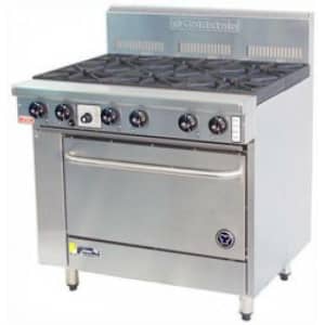 Goldstein Ranges - Gas 6 Burner With Fan Force Electric Ovens