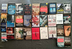 Crime, Mystery, Action and Thriller Books $5ea for 5 for $22. Mix n Ma