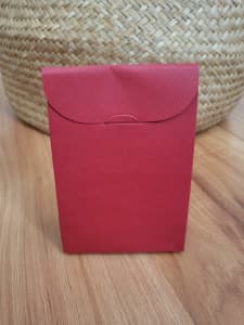 Red cardboard favour box