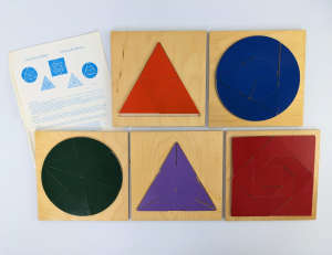 Montessori Wooden Puzzles x 5 Educational Jigsaw Tangram. Can post