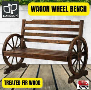 Wooden Garden Bench Seat Outdoor Furniture Wagon (Brand New)