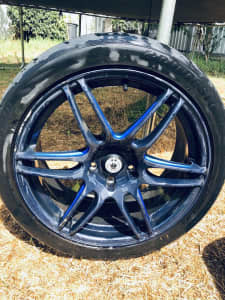 Konig brand alloy 18” car wheels 225 45 R18 set of 4 