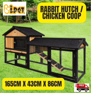 Rabbit Hutch Chicken Coop 165cm x 143cm (Brand New)