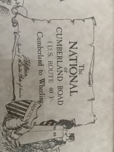 The national or Cumberland road print