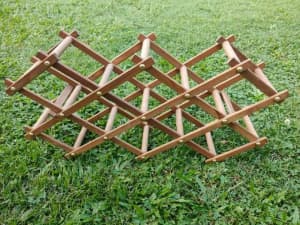 Expandable wooden wine rack $15