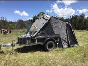Stockman kwik kampa 2 , pod camper trailer, may swap flat bed trailer
