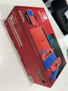 Limited edition red and blue Nintendo Switch