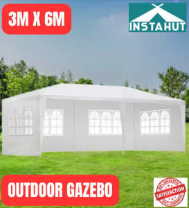 Gazebo 3M x 6M Outdoor Marquee Wedding Tent - Limited Stock