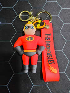 BOB PARR MR. INCREDIBLE THE INCREDIBLES SERIES KEYCHAIN KEYRING GIFT