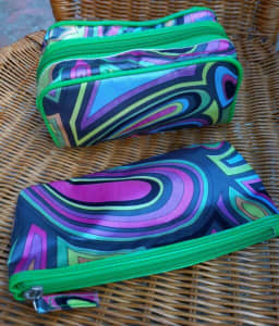 Cosmetic make-up bags assorted.