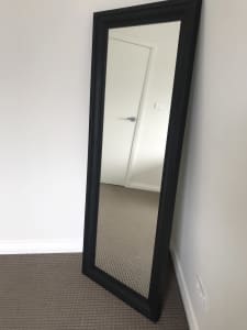 IKEA: TOFTBYN Mirror, black, 75x165 cm