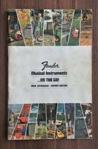 Vintage 1968 Fender export catalog