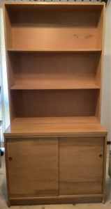 Office Bookcase/Cupboard and Shelves - FREE
