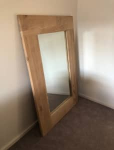 Natural timber mirror 