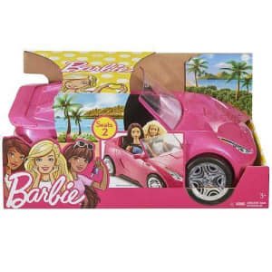 Barbie Convertible Pink Toy Car
