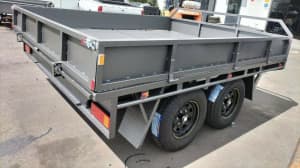 10x8 tandem flat bed trailer