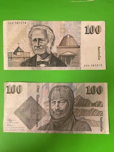 Old australia banknotes