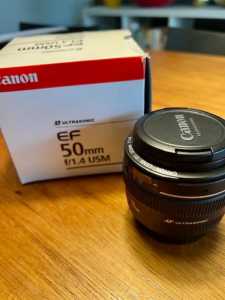CANON Lens - EF 50mm f/1.4 USM Ultrasonic