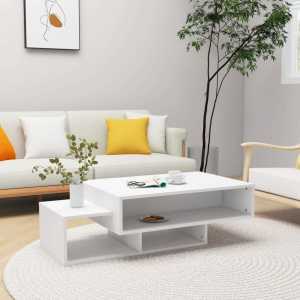 Coffee Table White 105x55x32 cm Engineered Wood...