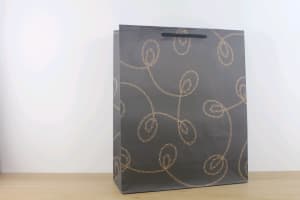 Printed paper bags Gift bags with cotton rope handle clearance sale