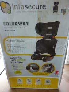 INFASECURE FOLDING BOOSTER SEAT. BRAND NEW