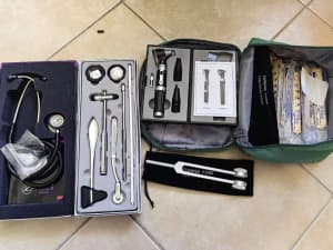 rmit uniform, stethoscope and other tools