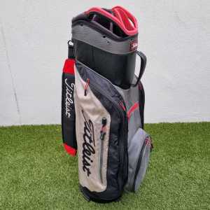 Titleist Club 14 Cart Trolley Golf Bag (Black/Grey/Silver/Red)