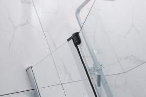 Frameless Shower Screen Bathtub Fixed Pivot 10mm TG 1500H GoldCoast