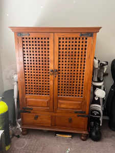 Handmade Balinese Wooden Cabinet