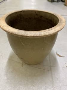 Outdoor or Indoor Glazed Pot (SOLD)