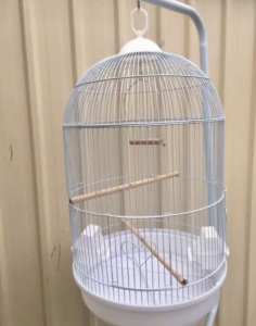 BRAND NEW White or Black Big Round Cage $60ea cage stand extra
