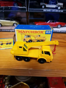 Matchbox no 63 crane truck as new condition box has damage